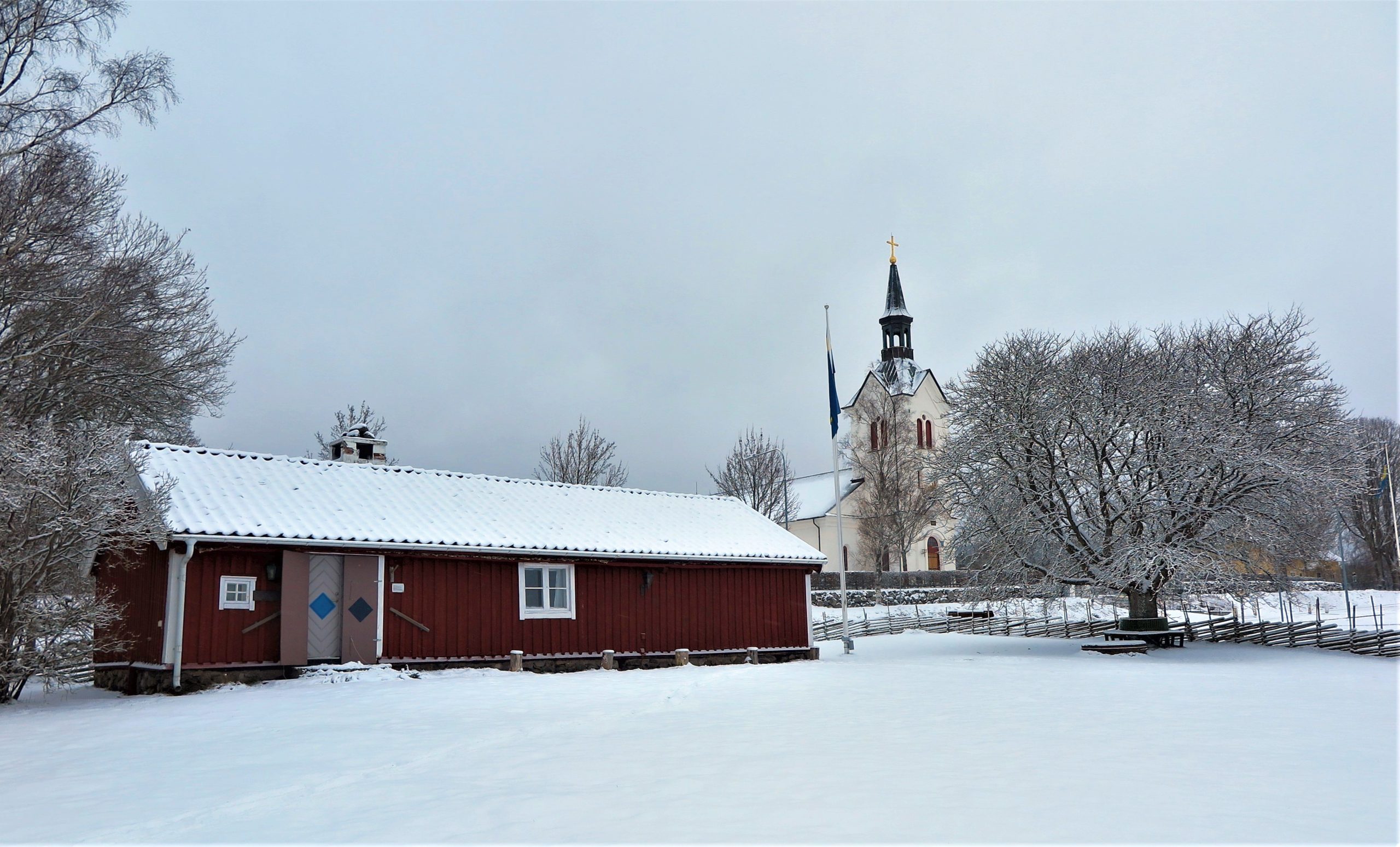 Vinterbild hembygdsgården – Bankeryds hembygdsförening